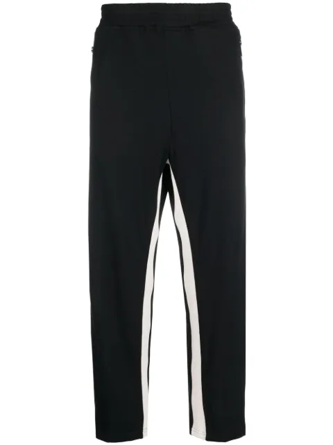 Neil Barrett cropped cotton track pants Black BJP024AHS000