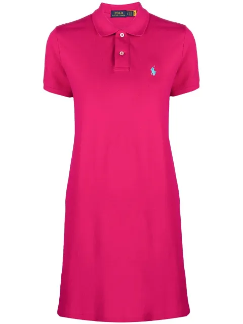 Polo Ralph Lauren embroidered polo-pony dress Pink 211799490011
