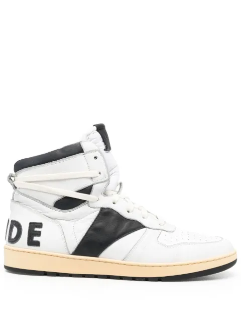 RHUDE colour-block high-top sneakers White RHSS22FO221781280128