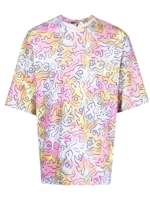 MARANT tie-dye cotton T-shirt Multicolour TS084622E012H