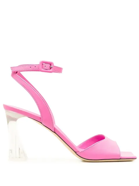 Giuseppe Zanotti transparent-heel strappy sandals Pink E20006