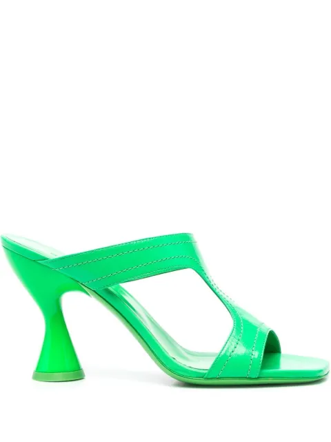 BY FAR leather sandals Green 22SSNADSPGGLS