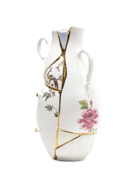 Seletti Kintsugi porcelain vase White 09675