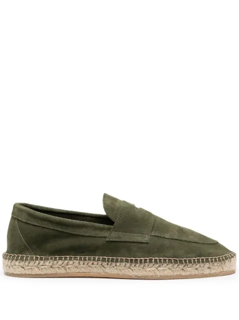 Scarosso Diego jute-sole suede espadrilles Green DIEGOESPAGRNSUED