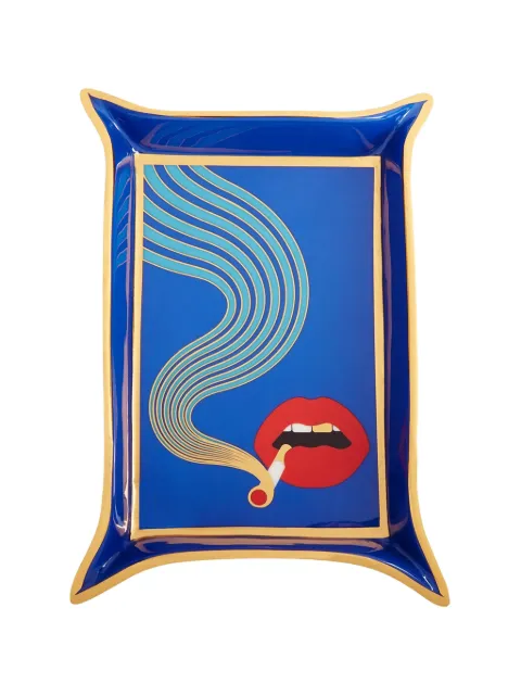 Jonathan Adler graphic-print valet tray Blue 26396