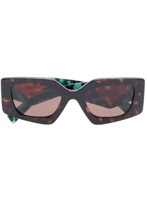Prada Eyewear Temple tortoiseshell-effect sunglasses Brown SPR15Y2AU06B