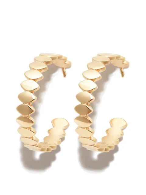 Sydney Evan medium 14kt yellow Marquis gold hoops Gold EJP2712Y