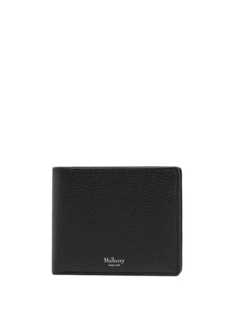 Mulberry eight card classic grain wallet Black RL7395205A100