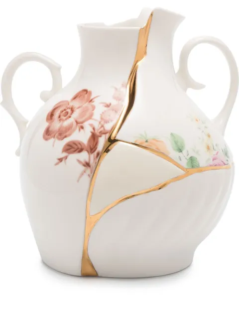 Seletti x Marcantonio Raimondi Malerba Kintsuji small vase (18cm x 16cm) White 09676