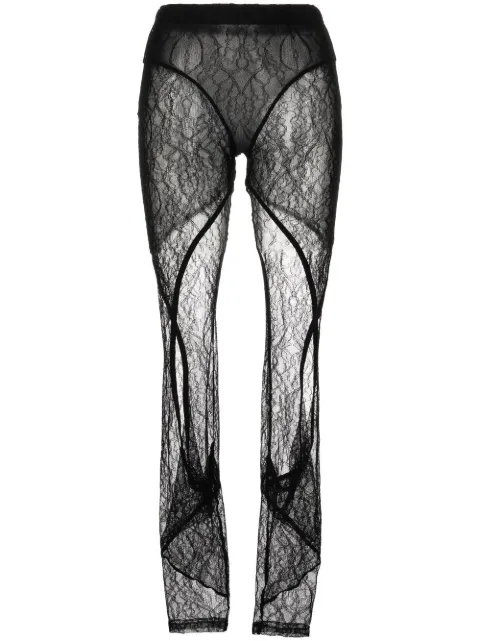 Dion Lee lace high-waisted leggings Black C2064P22