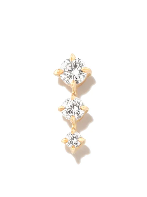 Lizzie Mandler Fine Jewelry 18kt yellow gold Éclat diamond single earring Gold E1303WD