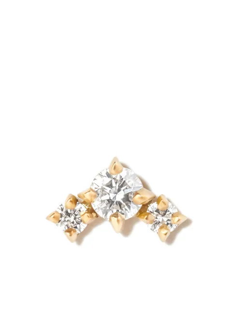 Lizzie Mandler Fine Jewelry 18kt yellow gold Eclat diamond stud earring Gold E1302WD