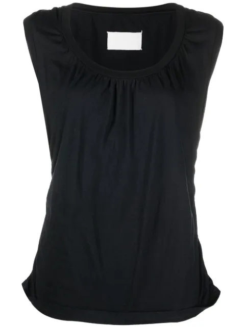 Maison Martin Margiela Pre-Owned 1990s gathered detailing sleeveless tank Black MMM430XA