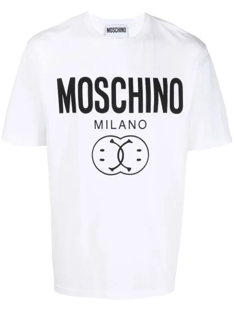 Moschino logo-print T-shirt White J07257041