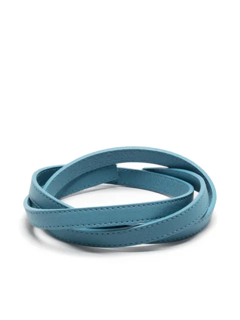 De Grisogono flat leather bracelet Blue CHIOCCIOLINAAP41251