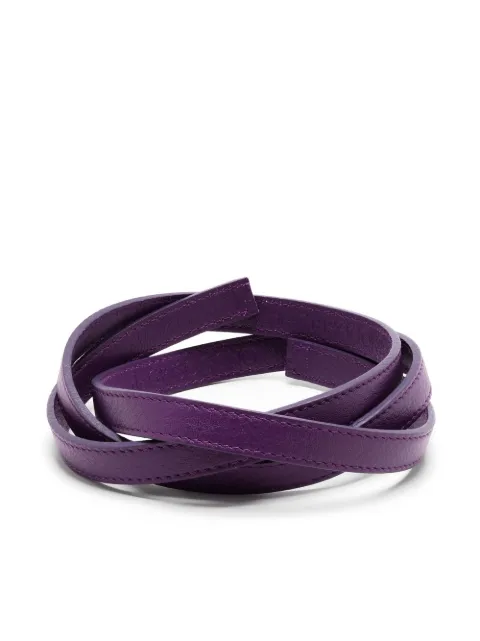 De Grisogono flat leather bracelet Purple CHIOCCIOLINAAP41251