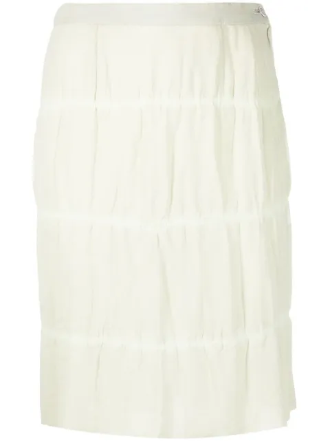 Comme Des Garçons Pre-Owned 2000s high-waisted straight skirt Green CODE380HE