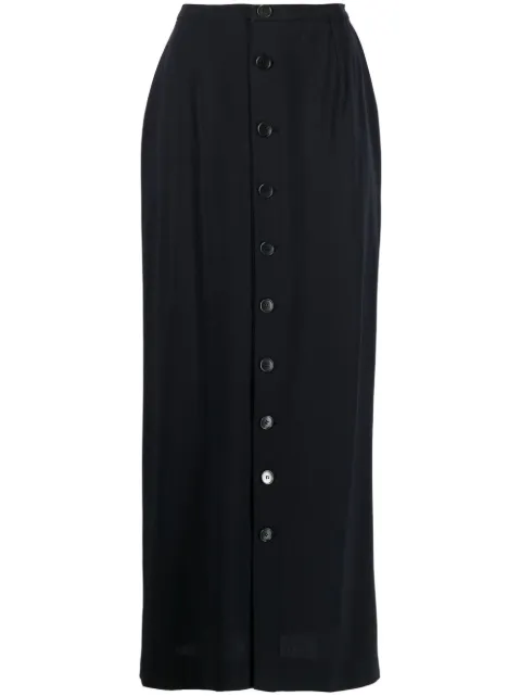 CHANEL Pre-Owned 1998 high-waisted straight skirt Blue CHA1350ZS