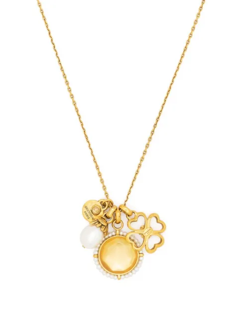 Goossens Talisman trio charms necklace Gold GOOH21NE06YG