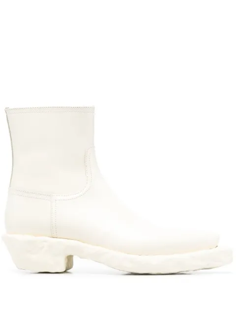 CamperLab Venga leather ankle boots White K400660002