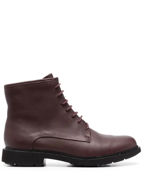 Camper ankle lace-up fastening boots Brown K400245008