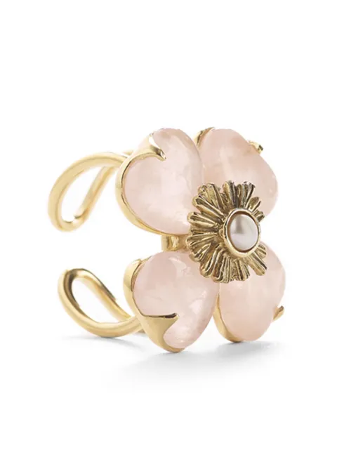 Goossens four-leaf clover gemstone ring Gold GOOH13RI01YG