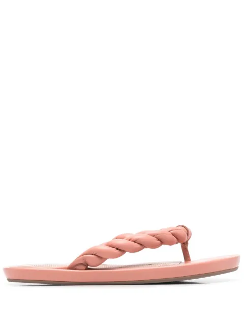 RED(V) twist-strap flip flops Pink QS0H18LFL