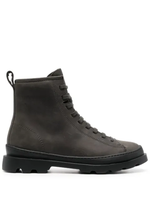 Camper lace-up leather boots Grey K400325029