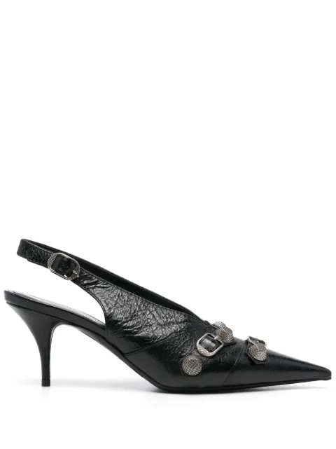 Balenciaga Cagole 70mm slingback pumps Black 714251WAD4E