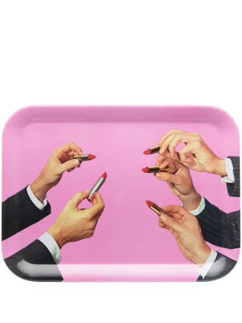 Seletti Lipsticks toiler paper tray Pink 19030