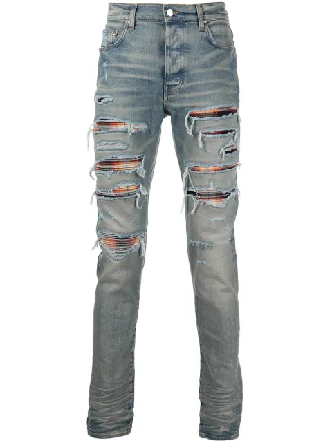 AMIRI distressed skinny jeans Blue PS22MDS150408