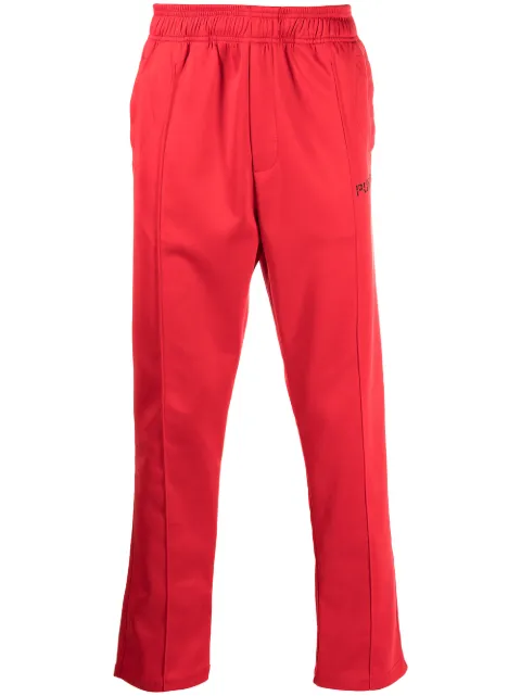 Purple Brand logo-print track pants Red P415SRTP222