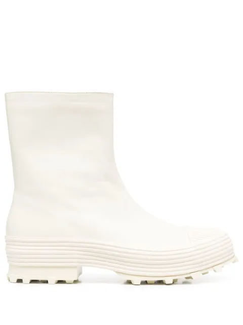 CamperLab Traktori leather ankle boots White K300454002
