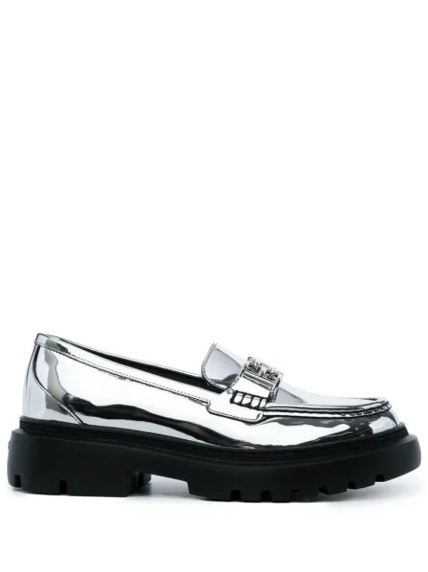 Bally Gioia chunky leather loafers Silver WF0003TP020