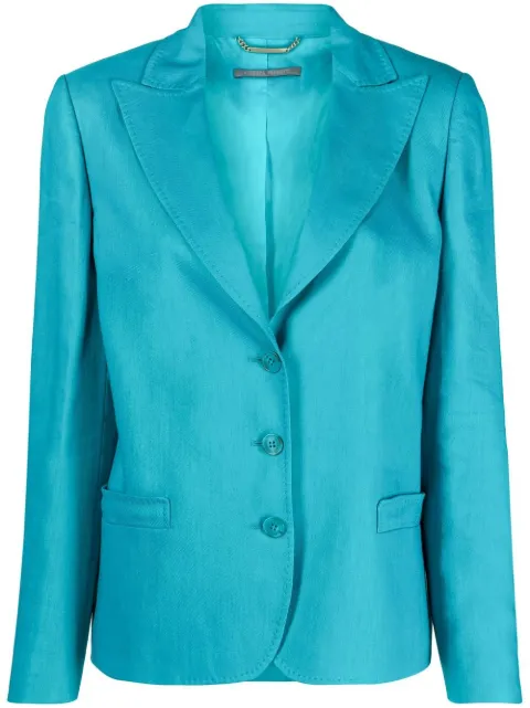 Alberta Ferretti single-breasted tailored blazer Blue V05090121