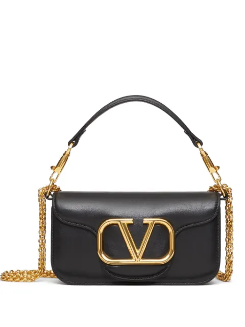 Valentino Garavani Locò small shoulder bag in calfskin Black WB0K53ZXL