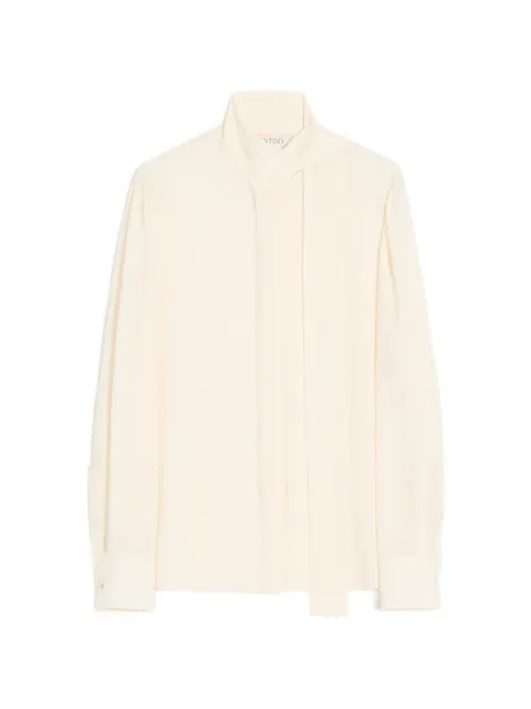 Valentino Garavani Georgette silk top White BAB3Y31MH