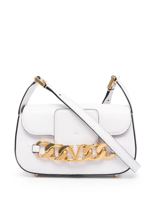 Valentino Garavani VLogo leather crossbody bag White WB0K81ZHF