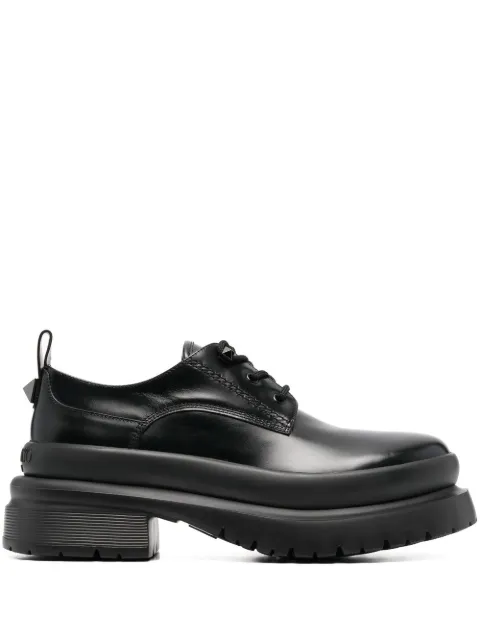 Valentino Garavani Ono leather Derby shoes Black YS0G07GLF