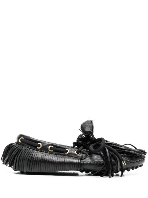 13 09 SR fringed-leather loafers Black PULBLK