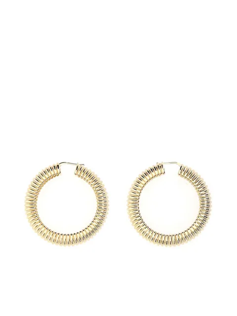 Amina Muaddi hoop brass earrings Gold AMIBIGSLIMHOOP
