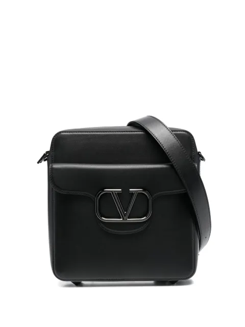 Valentino Garavani VLogo leather messenger bag Black YB0B64VTQ