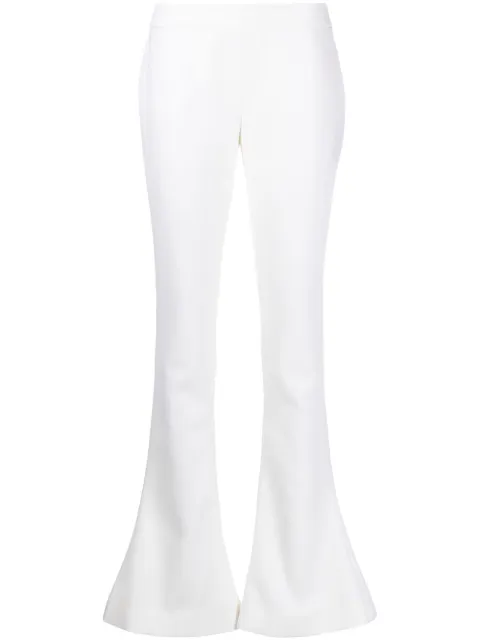 Balmain flared tailored trousers White XF0PP075WB05