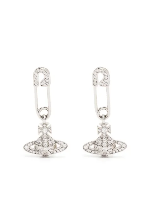 Vivienne Westwood safety pin detail earrings Silver 6203004302P102