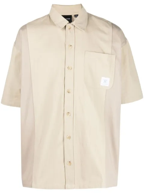 Daily Paper Modji short-sleeved twill shirt Neutrals 2211012