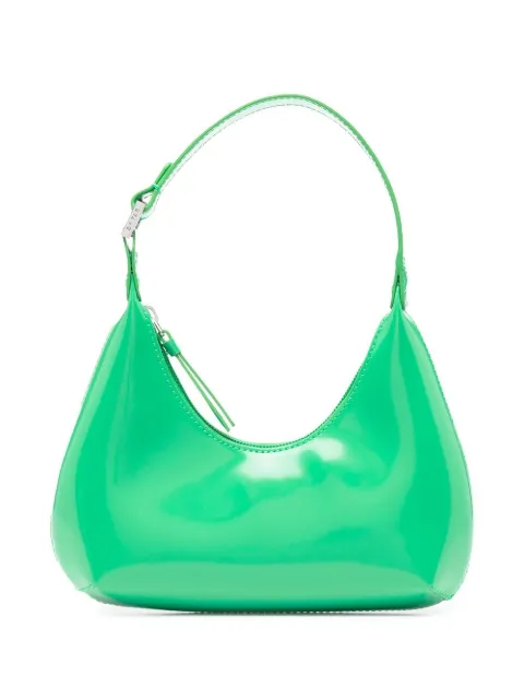 BY FAR Amber mini leather shoulder bag Green 22SSBASSPGWSMA