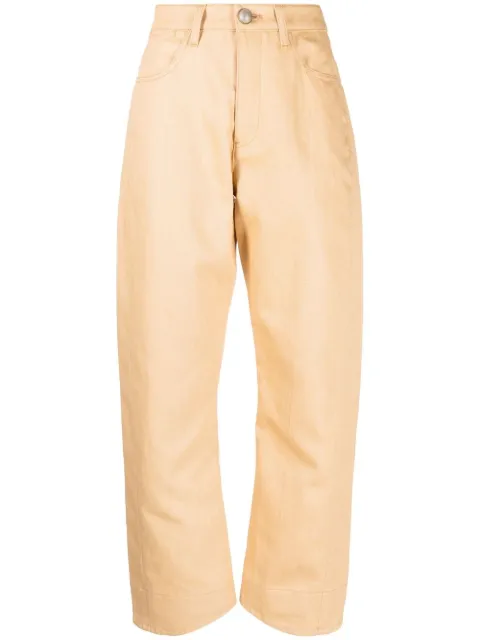Jil Sander high-waisted tapered jeans Neutrals JSWU316805WU250200