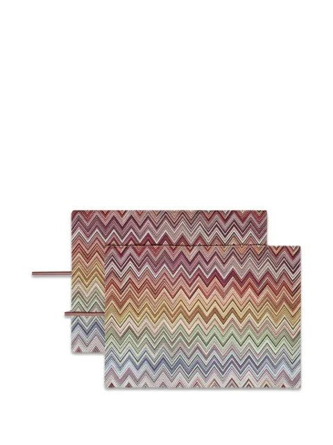 Missoni Home Andorra zigzag-print placemats (set of two) Red 1A4TV00503