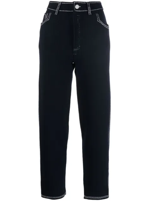 Barrie high-rise straight-leg trousers Blue C85687