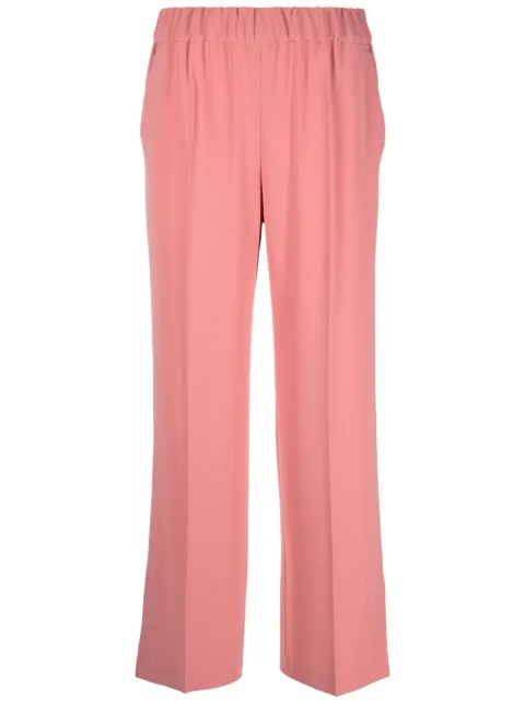 Alberto Biani cropped wide-leg trousers Pink CC872AC0028